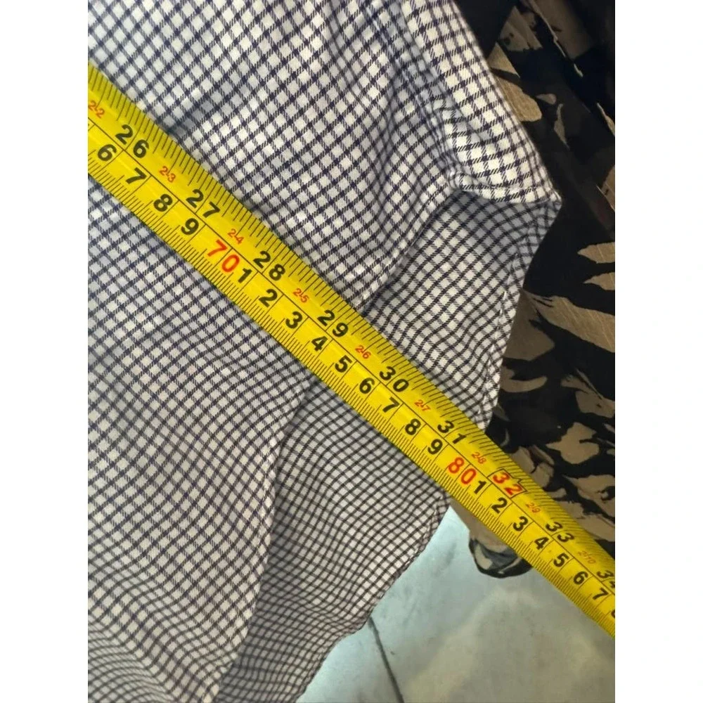 Polo Ralph Lauren Men's 17.5(34/35) Small Checkered Print Yarmouth Dress Shirt